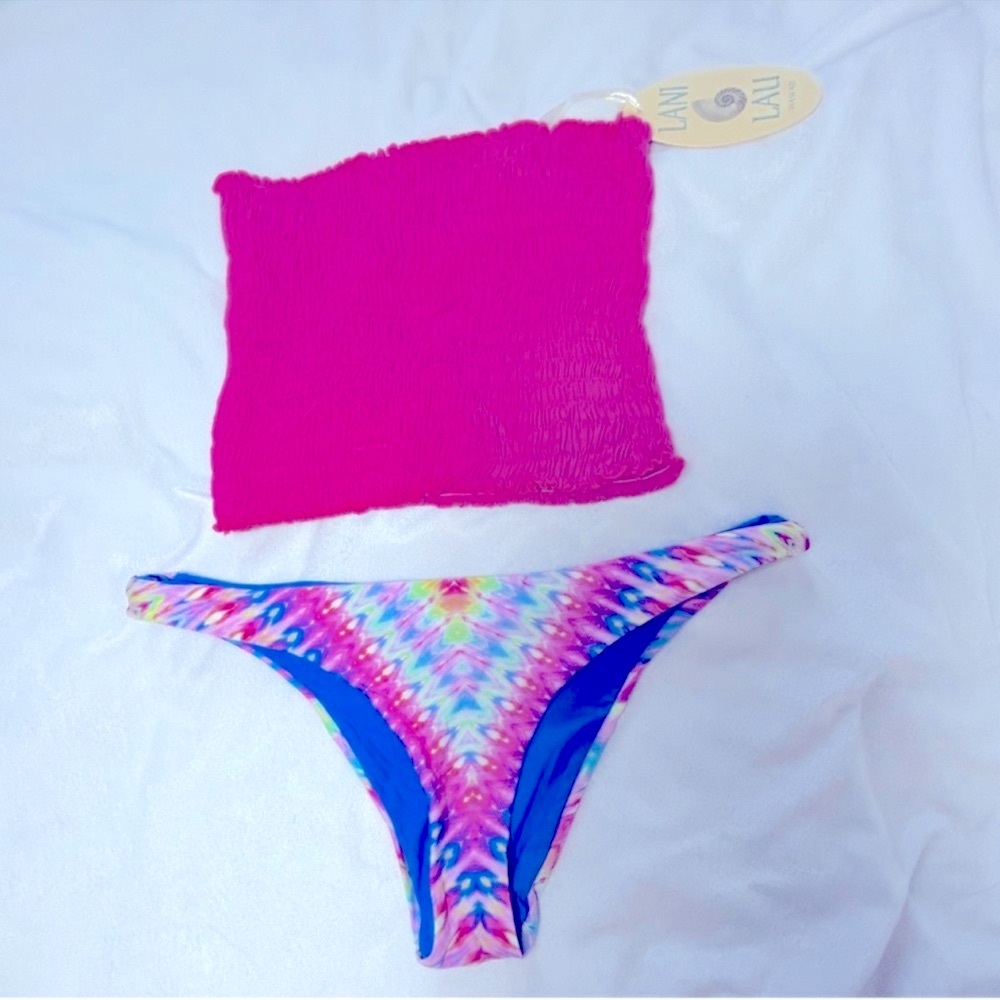 💕Brand New💕 Lani Lau Tube Top Sz OS & Bottoms Sz M